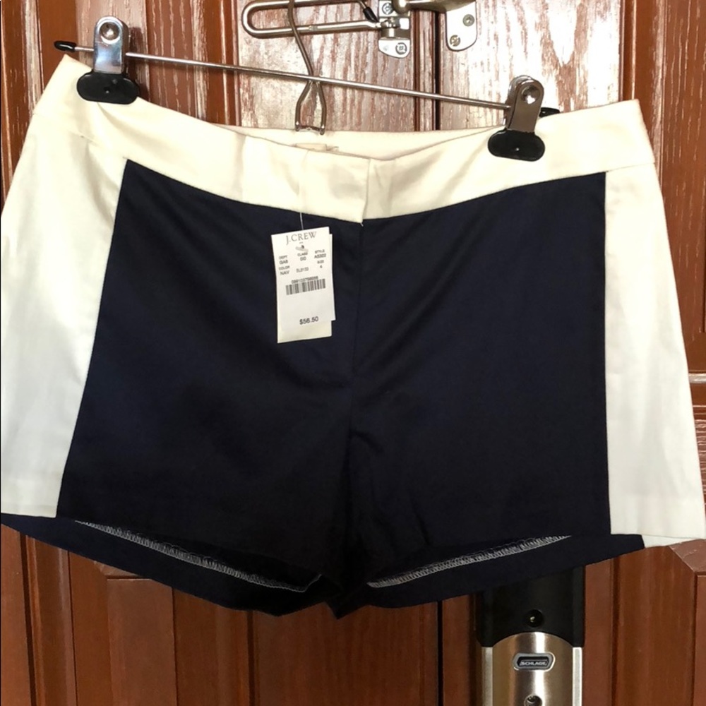 Navy and White J. Crew Shorts